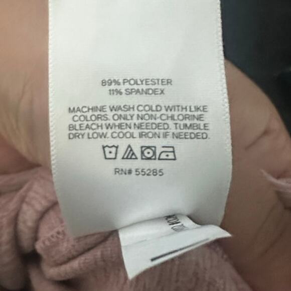 Express Body Contour Mock Neck Cut-Out Long Sleeve Bodysuit – Rose Mauve - Picture 8 of 8